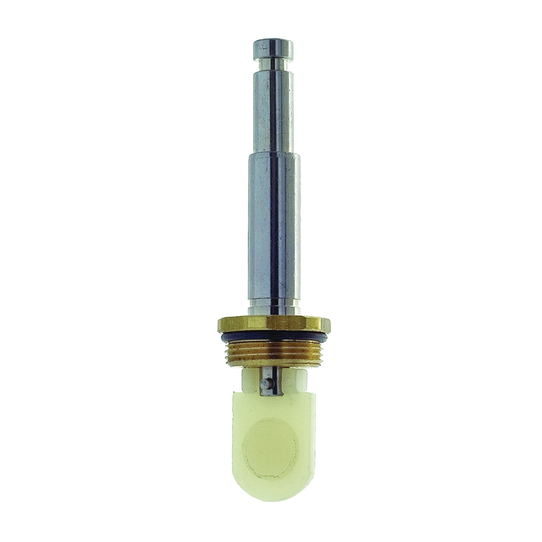 80971 Pushbutton Diverter Stem, Brass/Plastic, Chrome-Plated, 3-3/4 in L