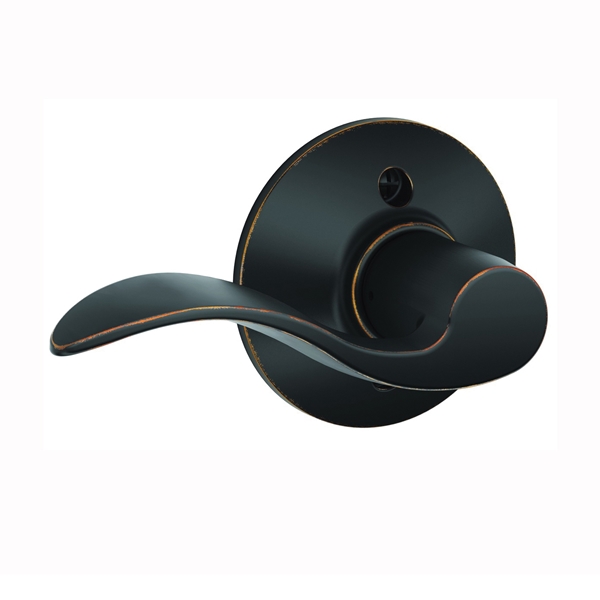 Accent Series F170ACC716LH Left Hand Dummy Lever, Mechanical Lock, Aged Bronze, Metal, Residential, Left Hand