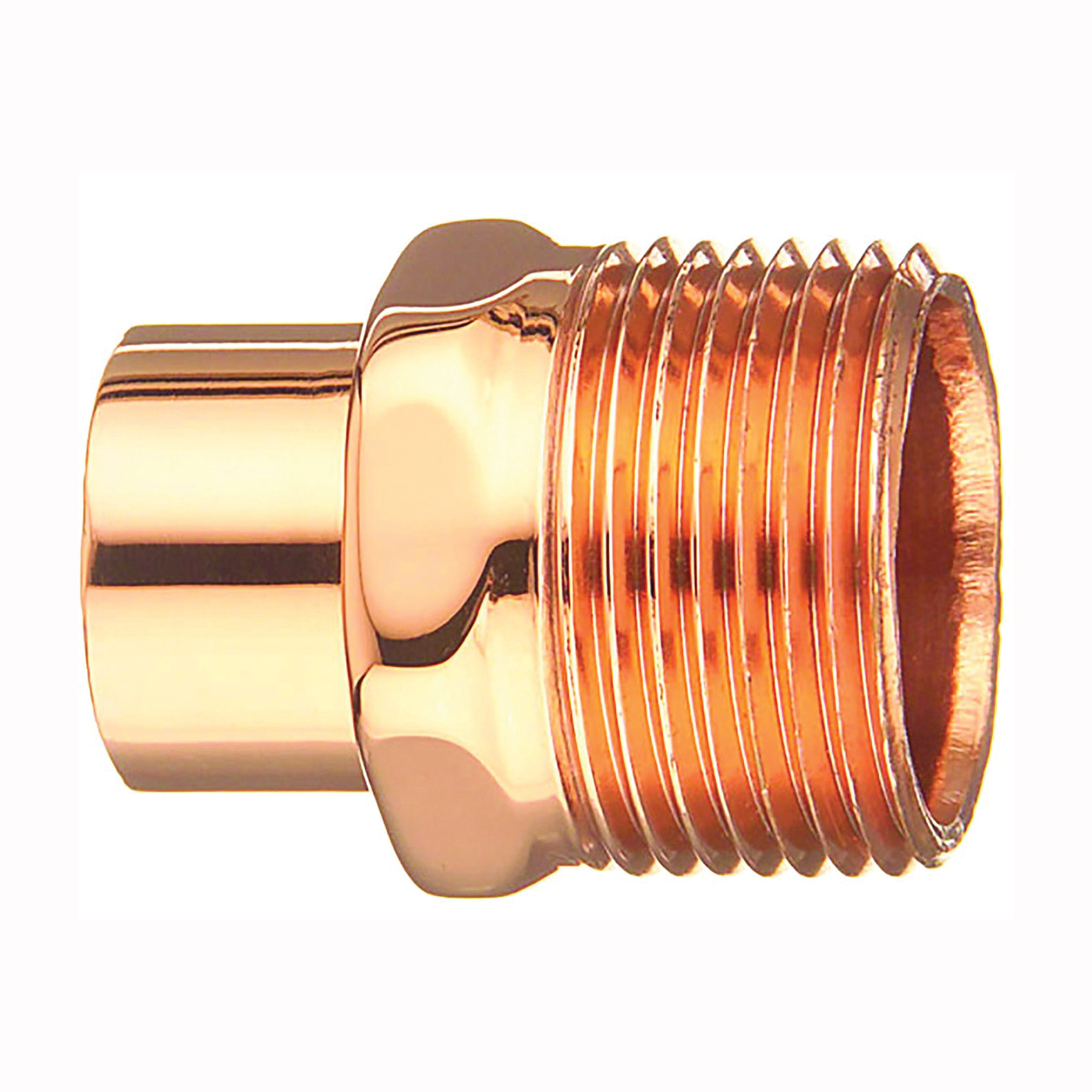 104-2 Series 30444 Street Pipe Adapter, 3/4 in, FTG x MIP, Copper