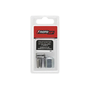 CN1 Collet and Nut Kit, Quick Change, For: All RotoZip Spiral Saw Tools and Drywall Routers
