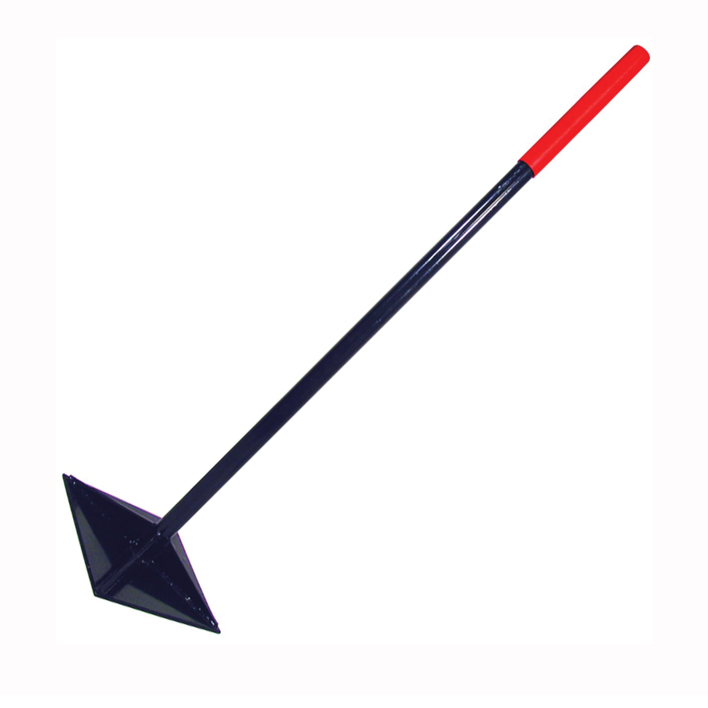 30005 Dirt Tamper, 10 in L Blade, 10 in W Blade, Steel Blade, Steel Handle, 44.4 in L Handle