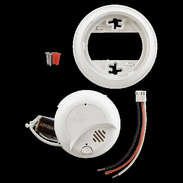 First Alert 9120B Smoke Alarm, 120 V, Ionization Sensor, 85 dB, White - 5