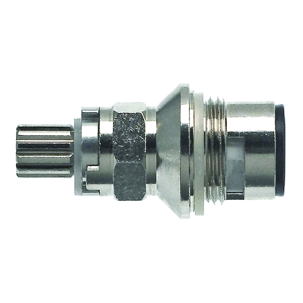 09330B Faucet Stem, Brass, Chrome-Plated, 1-3/4 in L