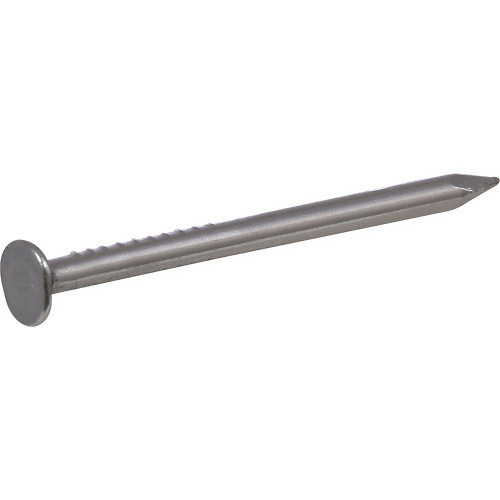 Hillman 122549 Wire Nail, 7/8 in L, Steel, Bright, Flat Head, Smooth Shank, 2 oz