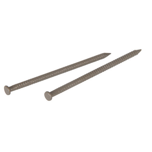 41809 Panel Nail, 1-5/8 in L, Steel, Panel Head, Ring Shank, Gray, 6 oz