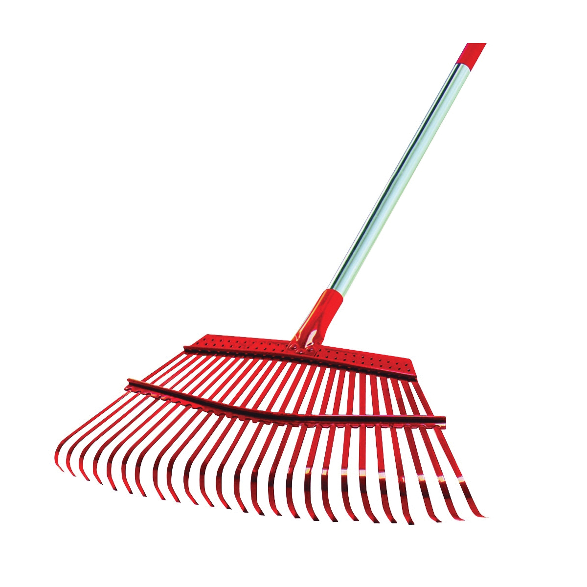 RK 62061 Leaf Rake, Steel Tine, 19 in W Tine, 25-Tine, Aluminum Handle, 54 in L Handle