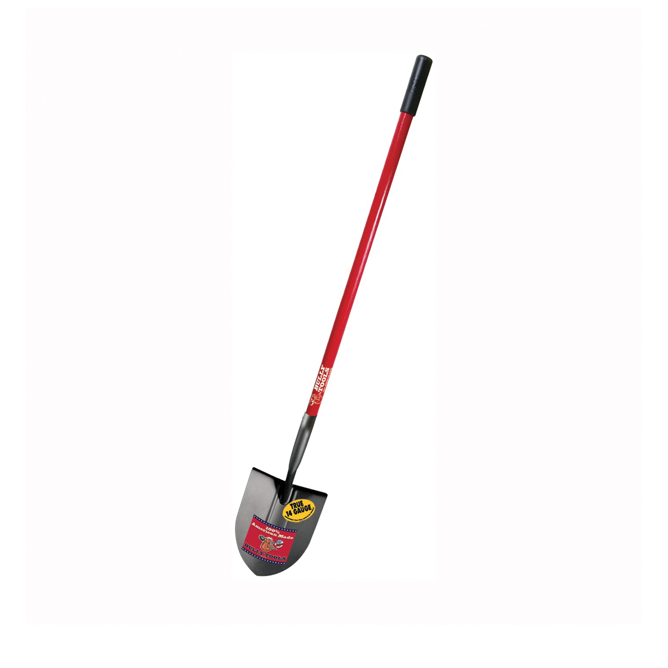 82515 Shovel, 9 in W Blade, 14 ga Gauge, Steel Blade, Fiberglass Handle, Long Handle, 48-1/2 in L Handle