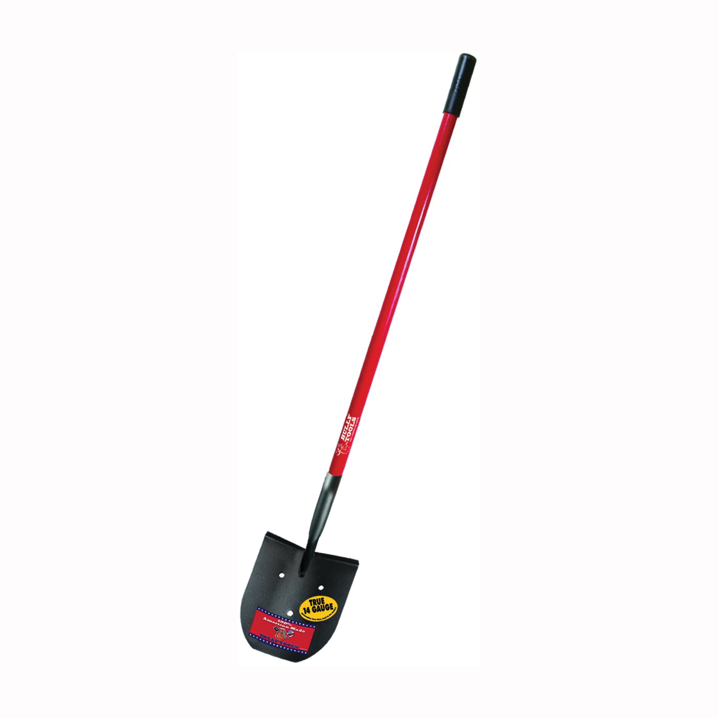 92704 Rice Shovel, 9-1/4 in W Blade, 14 ga Gauge, Steel Blade, Fiberglass Handle, Long Handle
