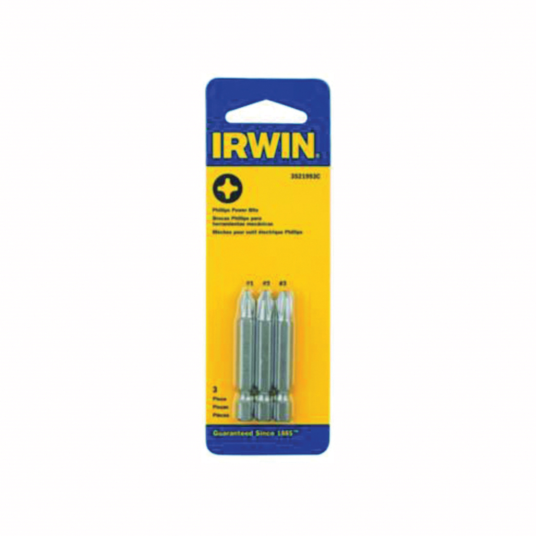 3521993C Power Bit Set, 3-Piece, Steel