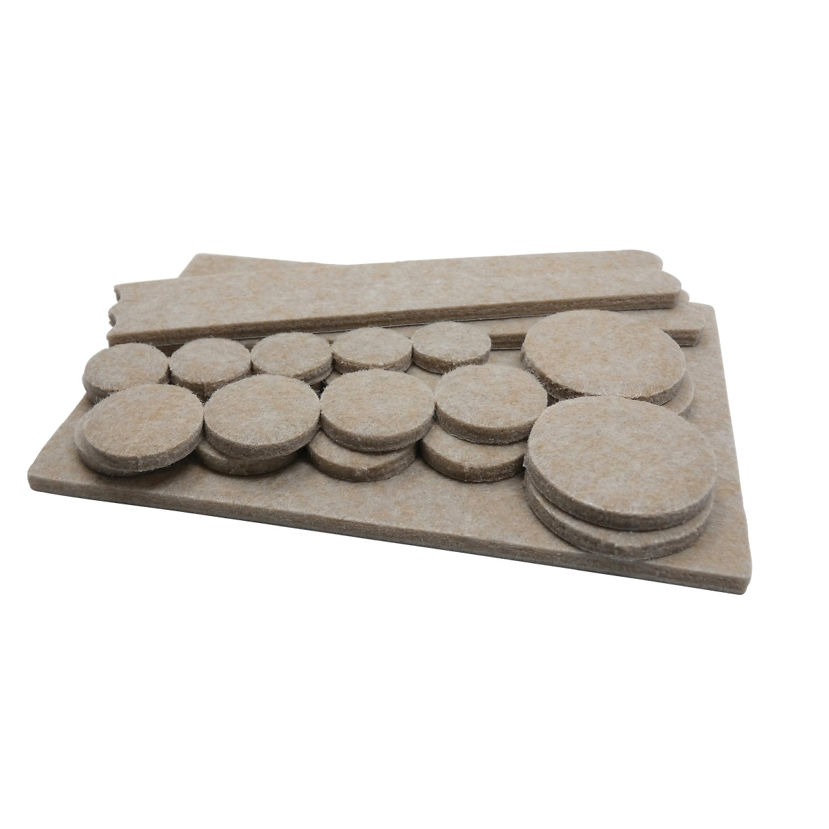 9947 Heavy-Duty Self-Adhesive Furniture Pad, Felt, Beige, 6 in L, 4-1/4 in W, Rectangular