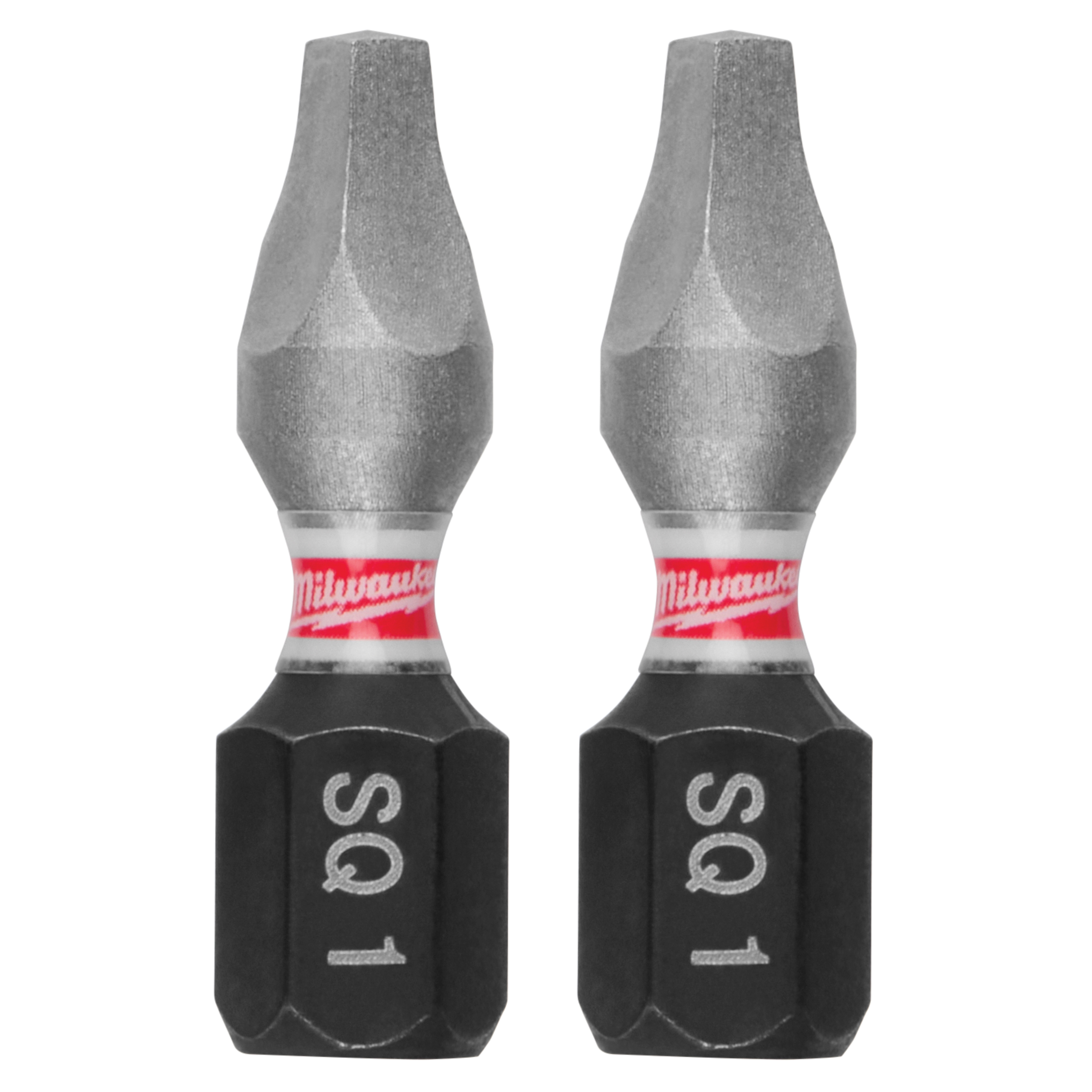 SHOCKWAVE 48-32-4421 Impact-Duty Screwdriver Insert Bit, #1 Drive, Square Recess Drive, 1/4 in Shank, 1 in L