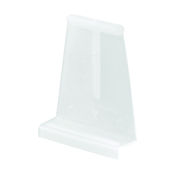 PL 7756 Spline Channel Pull Tab, Plastic, White, Raw