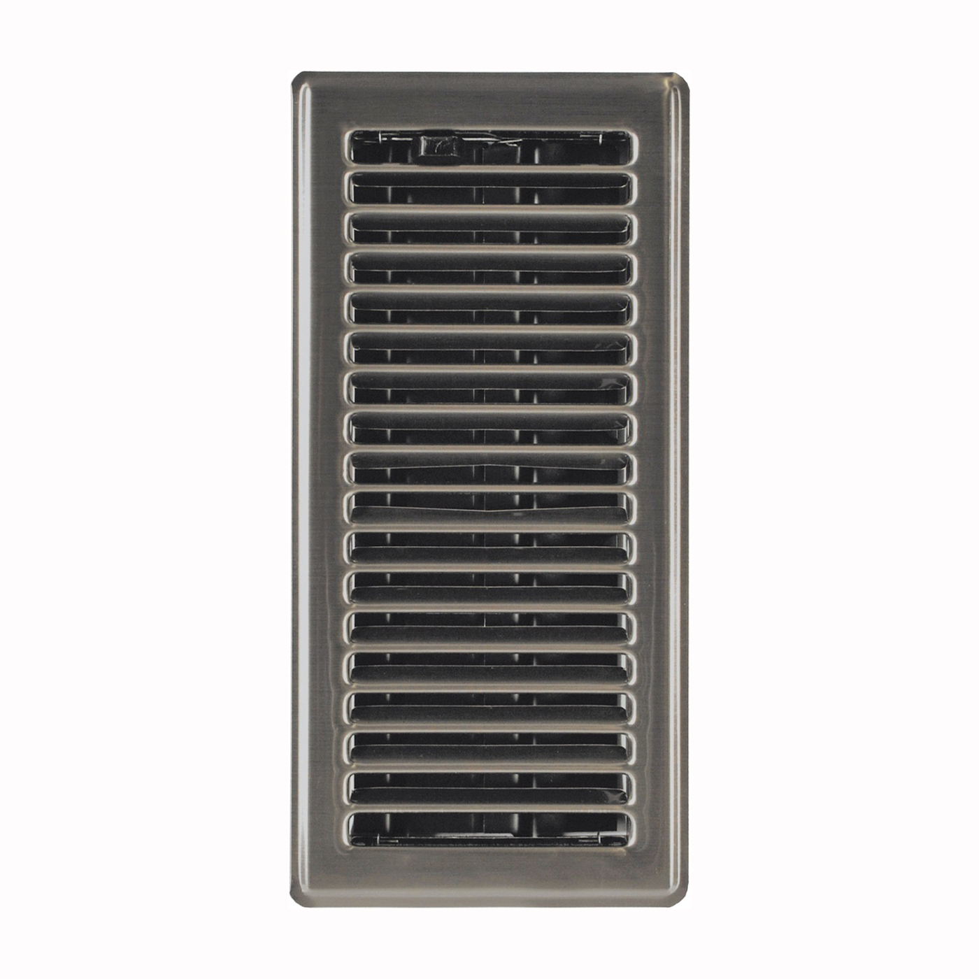 RG3300 Floor Register, 4 in L, 10 in W, Steel, Brushed Nickel