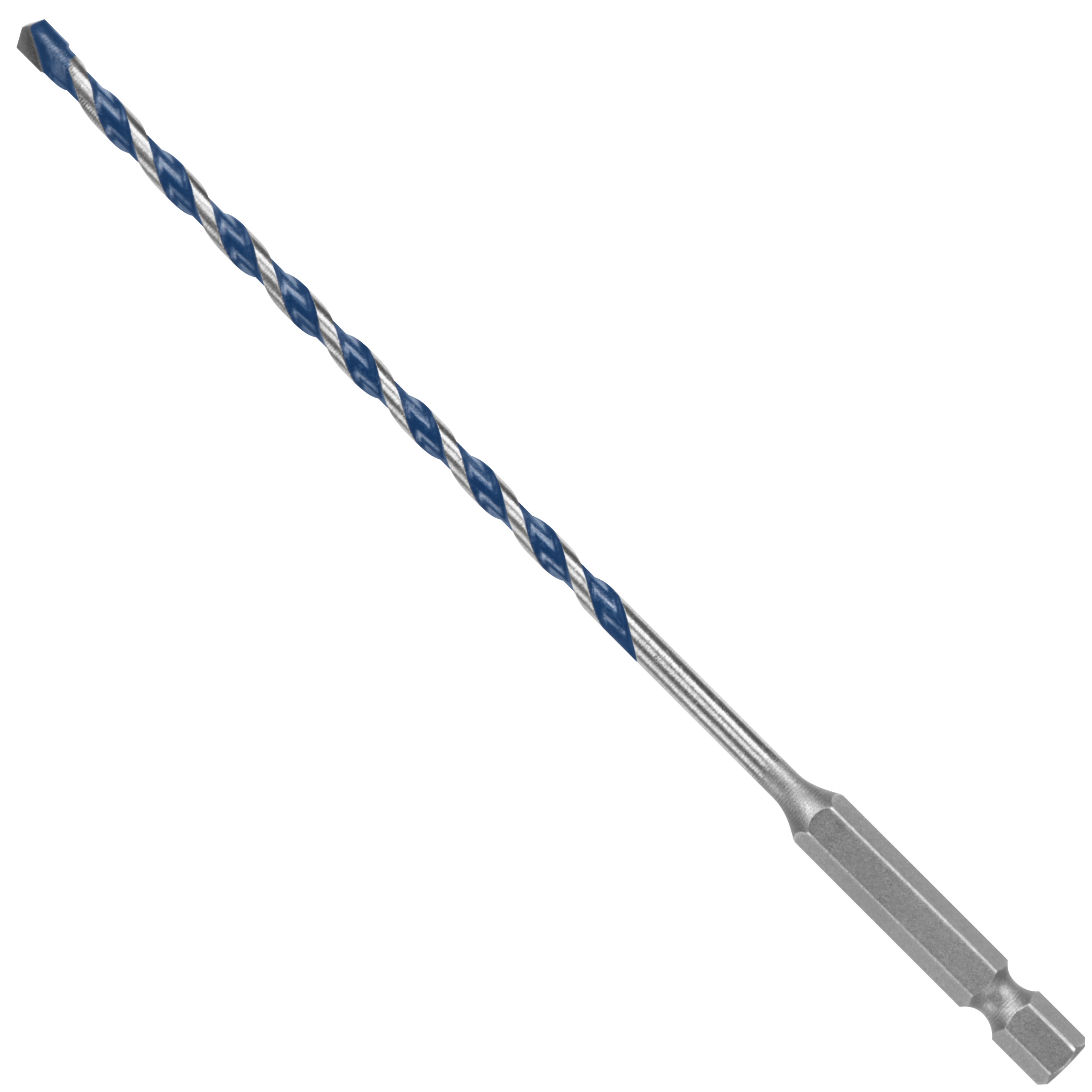 Bosch BlueGranite Turbo HCBG02T Hammer Drill Bit, 5/32 in Dia, 6 in OAL, Milled Flute, 2-Flute, 5/32 in Dia Shank - 1