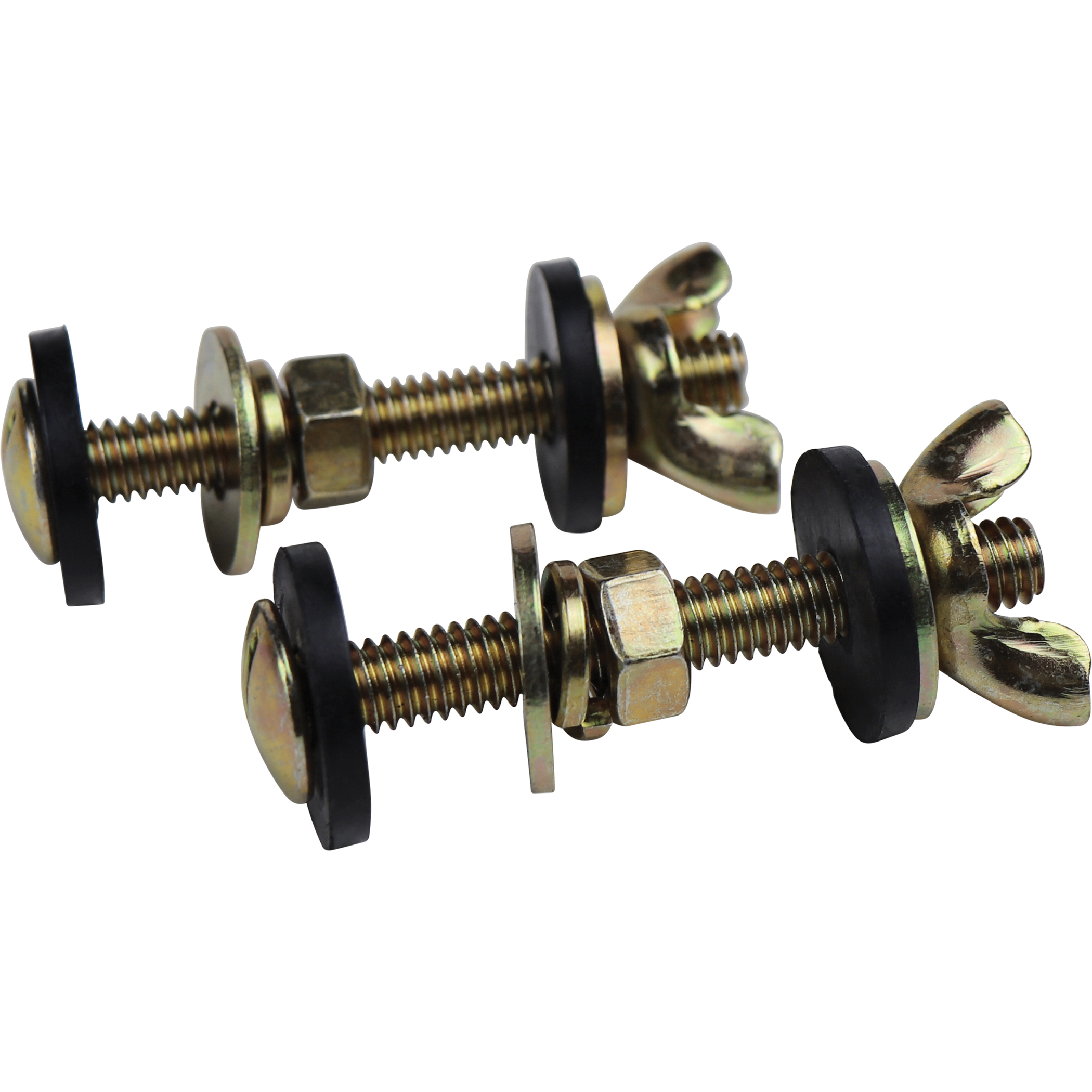 80819 Tank-to-Bowl Bolt, 5/16 x 2-1/2 in Dimensions, Steel, Silver, Yellow-Brown