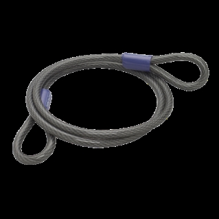 820406 Flexible Cable Lock, 3/8 in Dia Shackle, Steel Body