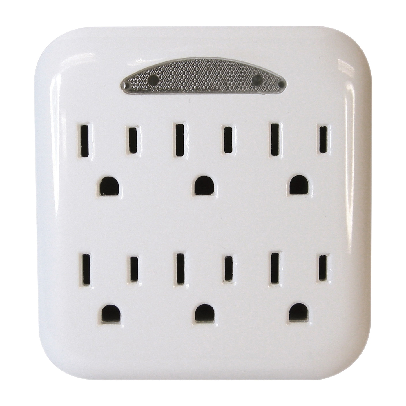 OR801105 Outlet Tap, 125 V, 6-Outlet, White