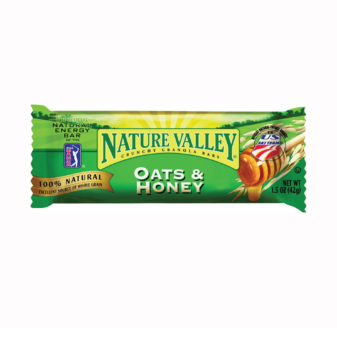 NVOH18 Crunchy Granola Bar, Honey, Oat, 1.5 oz