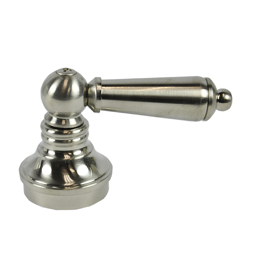 89253 Faucet Handle, Zinc, Brushed Nickel, For: Single Handle Bathroom Sink, Tub and Shower Faucets