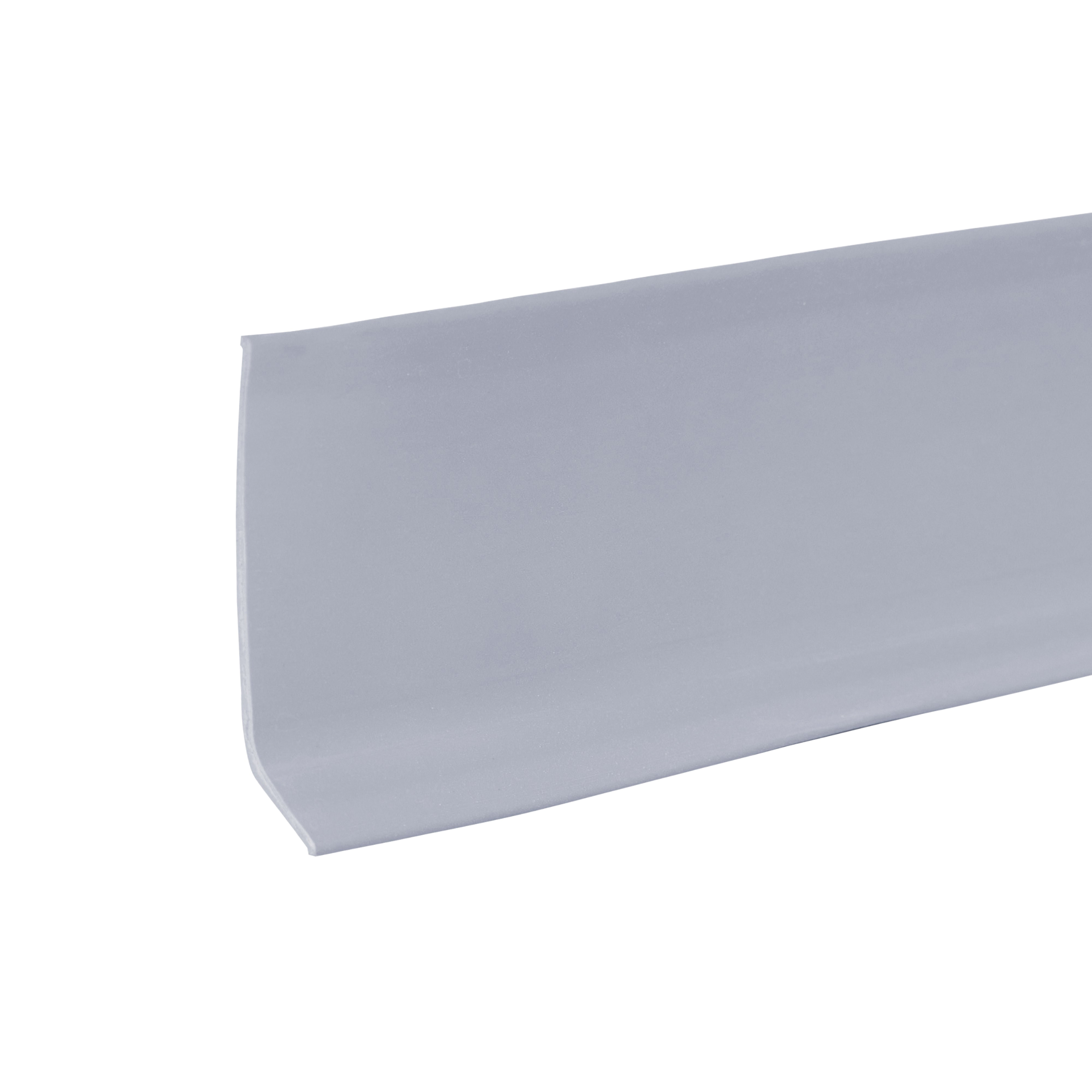 M-D 75671 Wall Base, 4 ft L, 2-1/2 in W, Vinyl, Silver Gray - 2