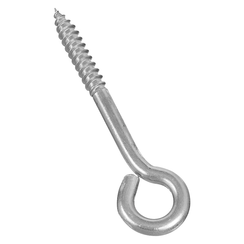N220-772 Lag Screw Eye, 1/4 in Thread, 1-1/2 in L Thread, 3-3/4 in OAL, 120 lb Working Load