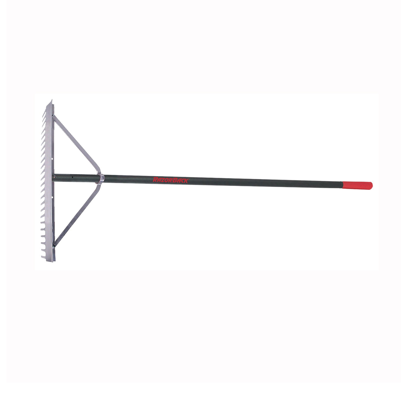 63136 Landscape Rake, 4-1/2 in L Head, 24 in W Head, 24-Tine, Aluminum Tine, Aluminum Head, 2-1/2 in L Tine