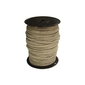10WHT-SOLX500 Building Wire, THHN, 10 AWG Wire, 1 -Conductor, 500 ft L, Solid Copper Conductor, White Nylon Sheath