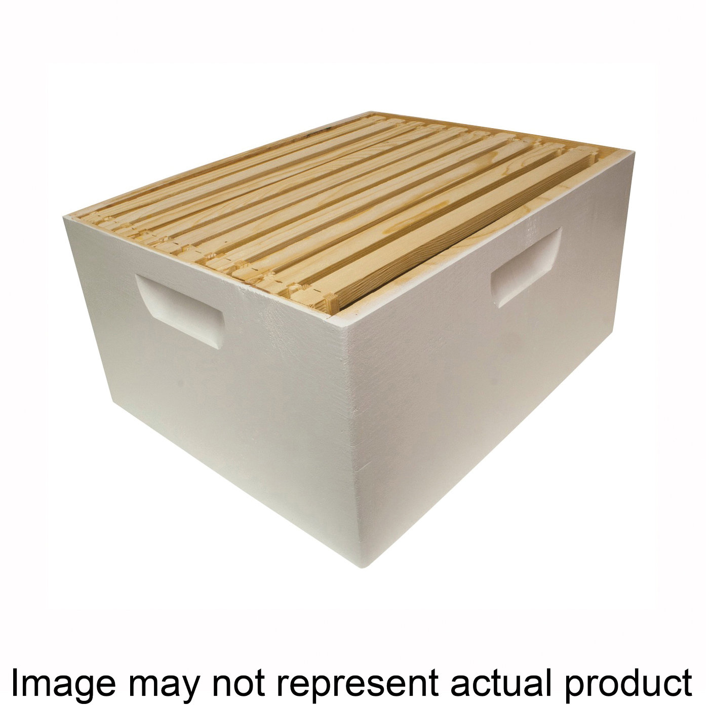 WWBCD-101 Bee Hive Box, 16-1/4 in OAW, 9-5/8 in OAH, 10-Frame, Wax Frame