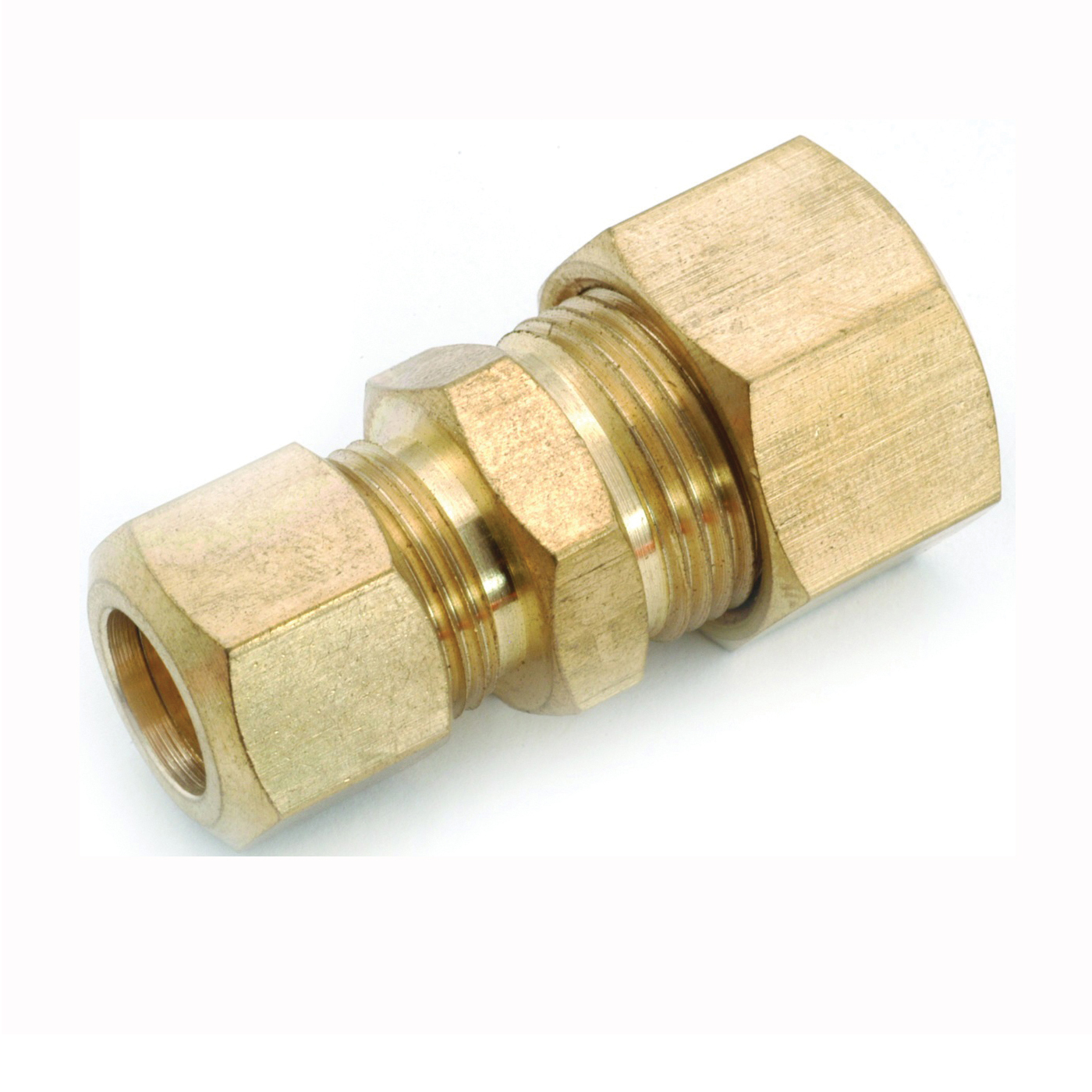 750082-1008 Reducing Pipe Union, 1/2 x 5/8 in, Compression, Brass, 200 psi Pressure