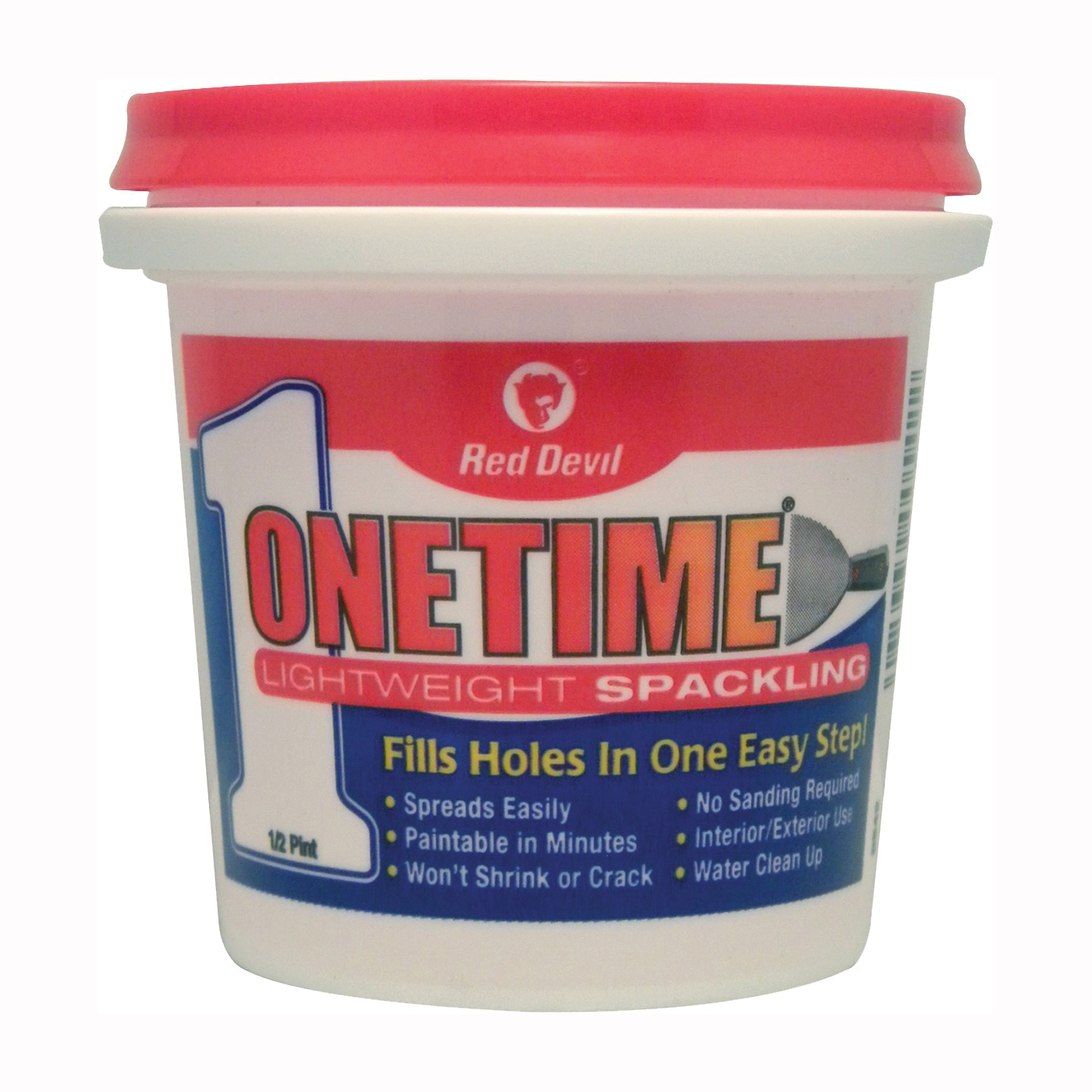0542 Lightweight Spackling, White, 0.5 pt Tub
