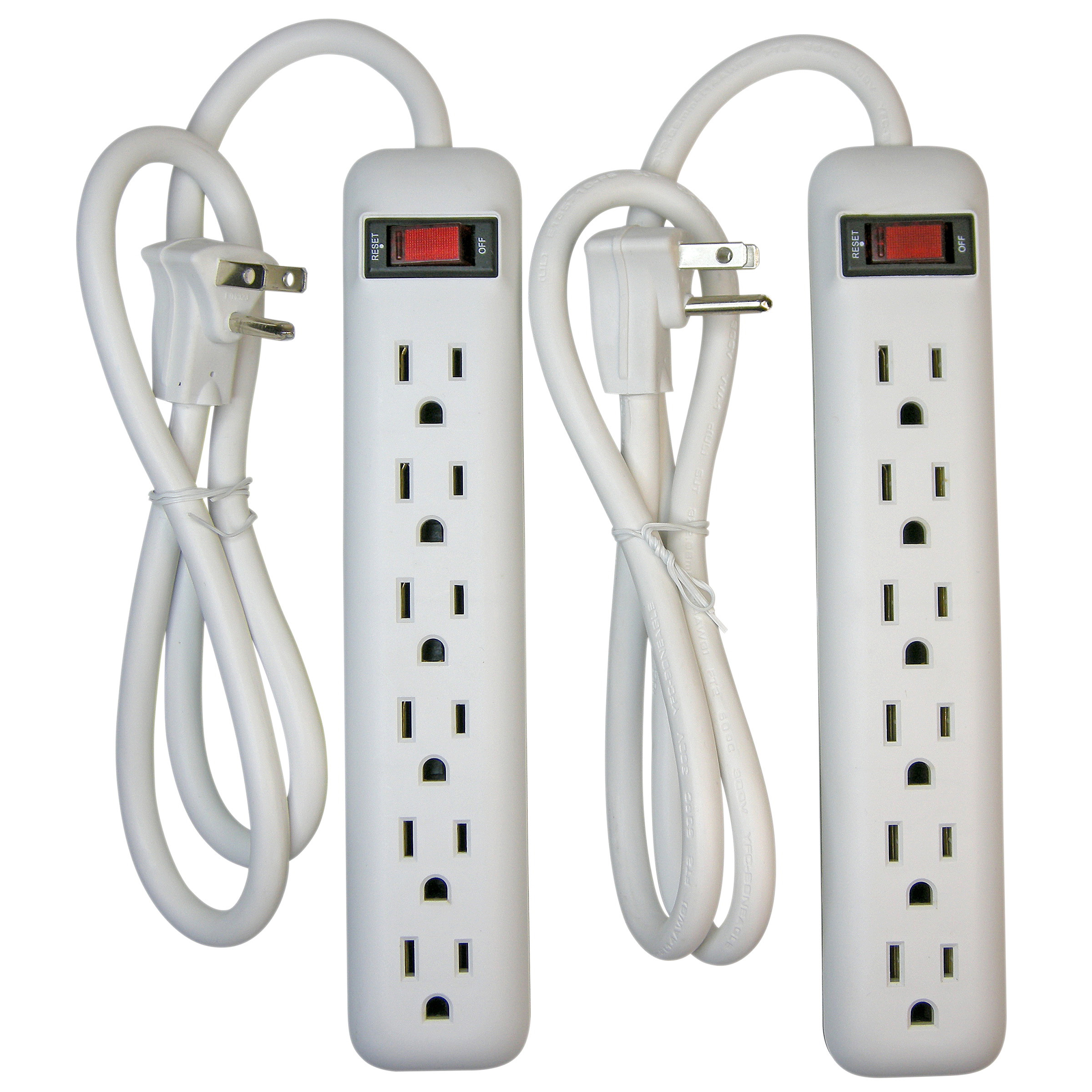 PowerZone OR7000X2 Power Outlet Strip, 6 -Socket, 15 A, 125 V - 1