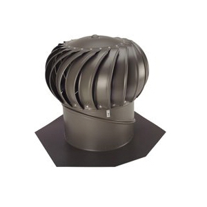 Whirlybird BIB-12WB Turbine Ventilator, 12 in Dia Throat, Aluminum, Weathered Bronze
