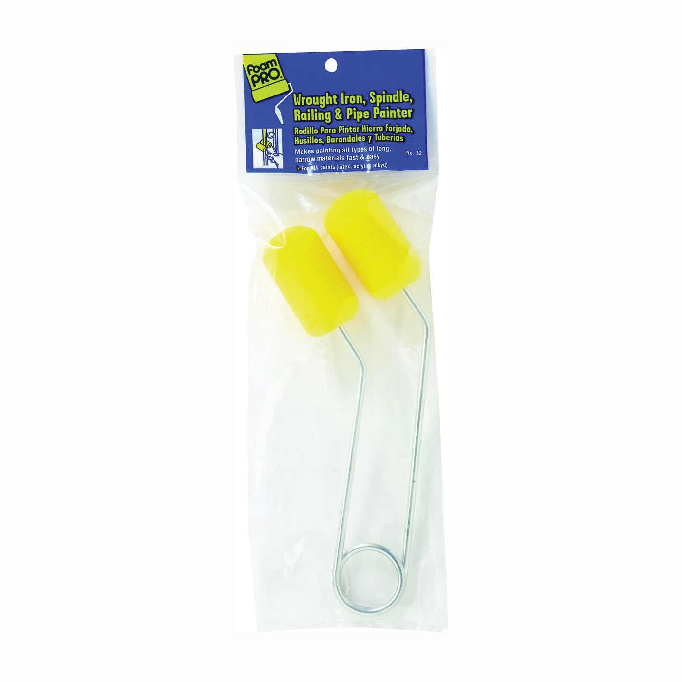 32 Wrought Iron Painter, Foam Cover, 2 in L Roller