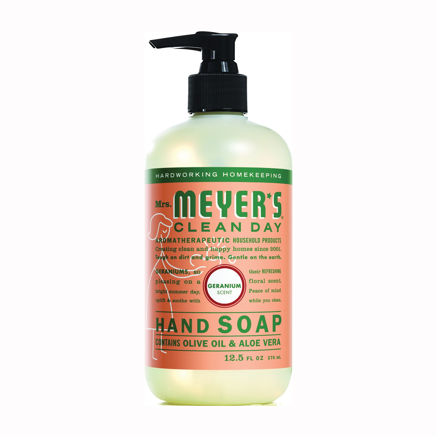 13104 Hand Soap, Liquid, Geranium, 12 oz Bottle