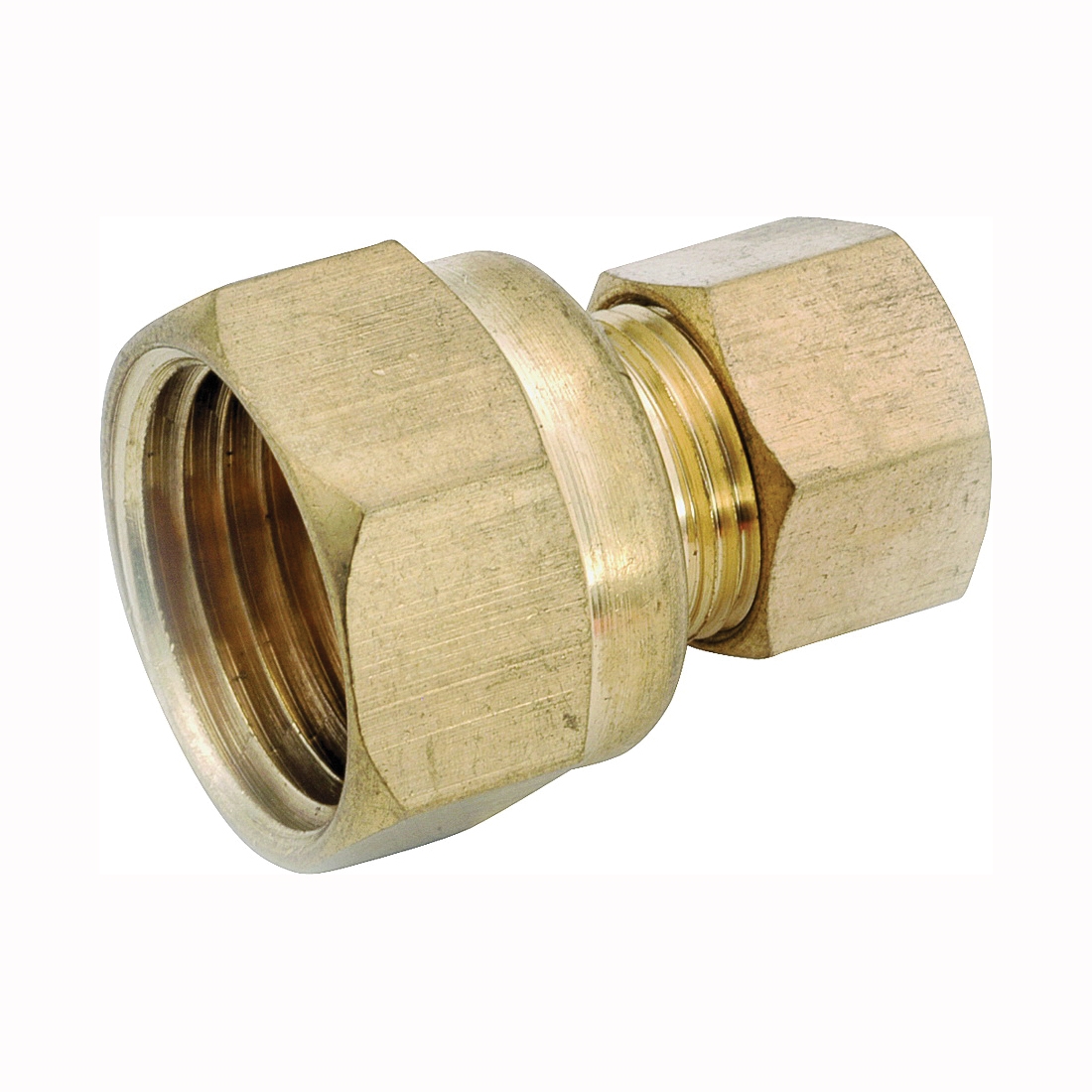 750066-0302 Tubing Coupling, 3/16 x 1/8 in, Compression x FIP, Brass
