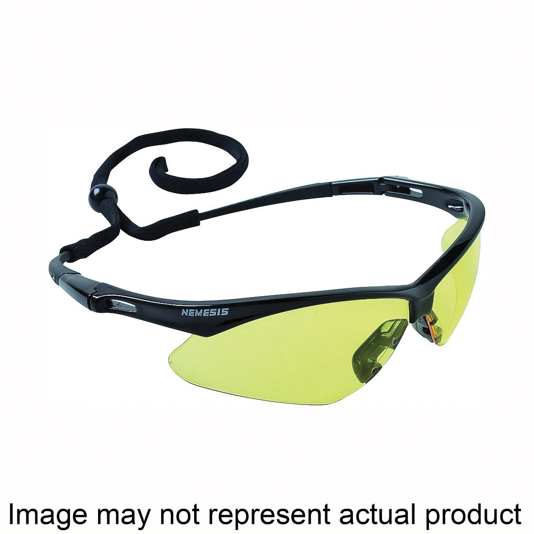 Nemesis Series 25659 Safety Glasses, Unisex, Universal Lens, Anti-Fog, Hard-Coated Lens, Nylon Frame