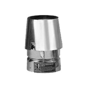243803 Pipe Exit Cap, 3 in Dia, 5-3/4 in L, Galvanized, Stainless Steel