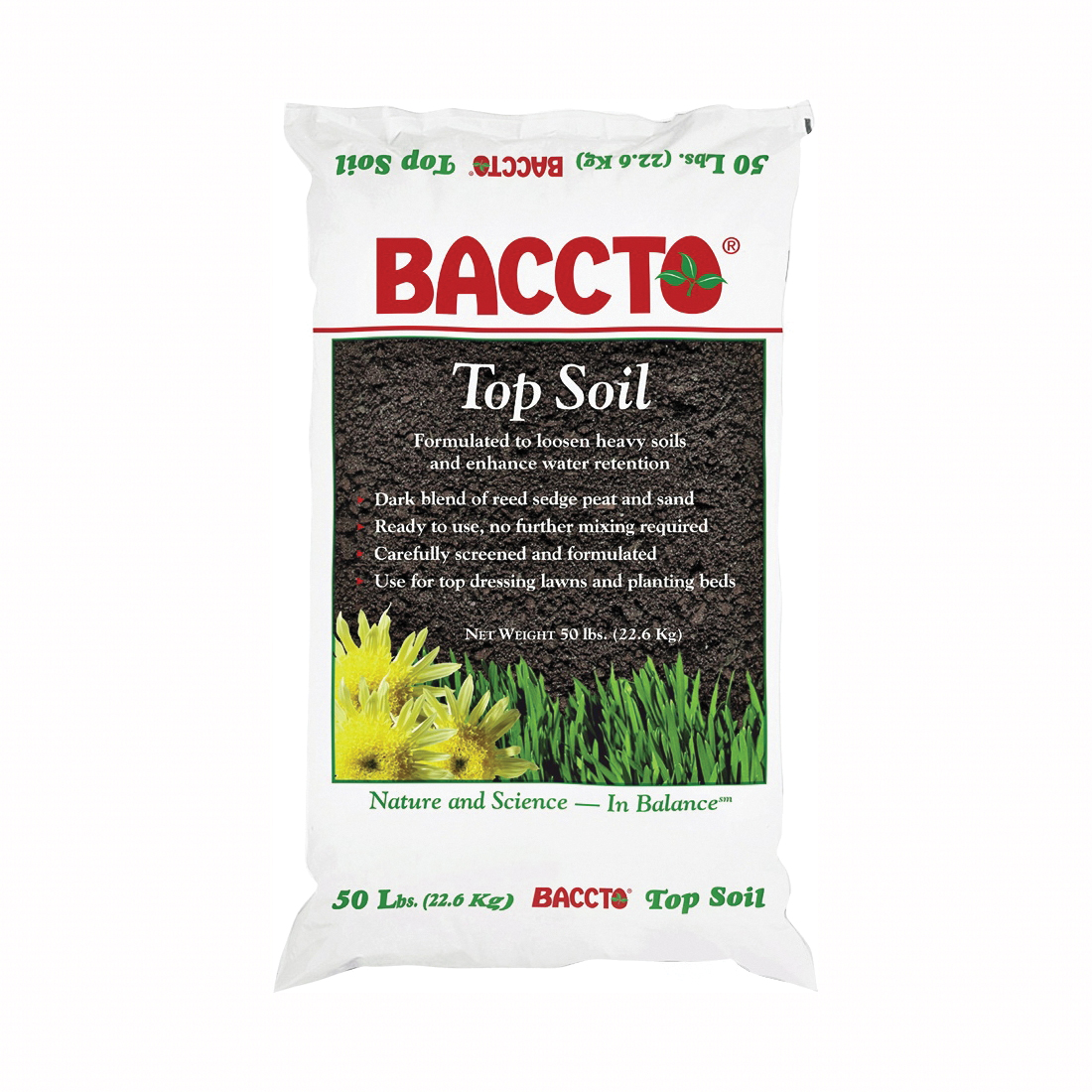 1550P Top Soil, Fibrous with Granular Textured, Dark Brown/Light Brown, 50 lb Bag