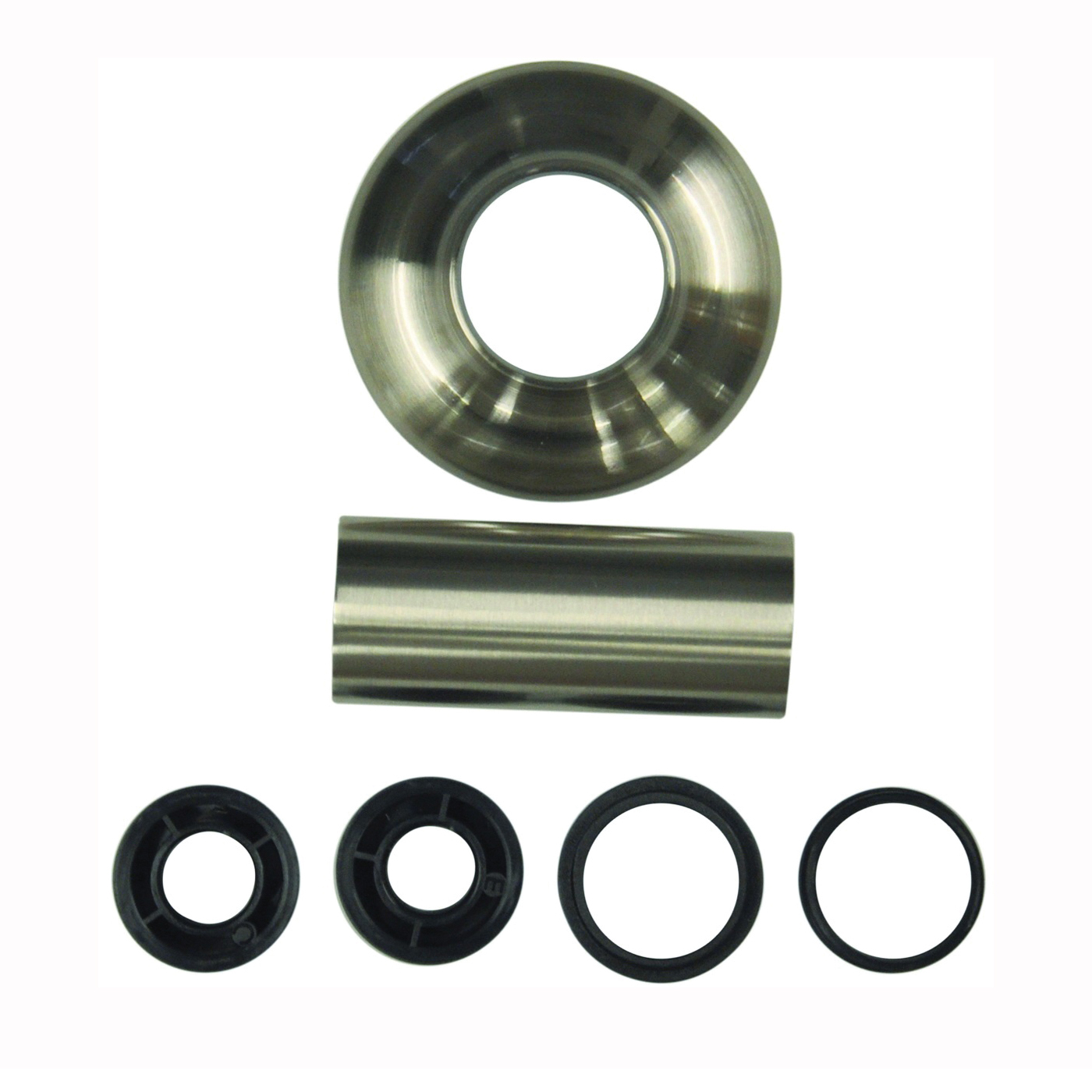 10311 Handle Flange, 1-1/8 in ID, 2-7/8 in OD, Brass/Metal/Plastic, Chrome-Plated