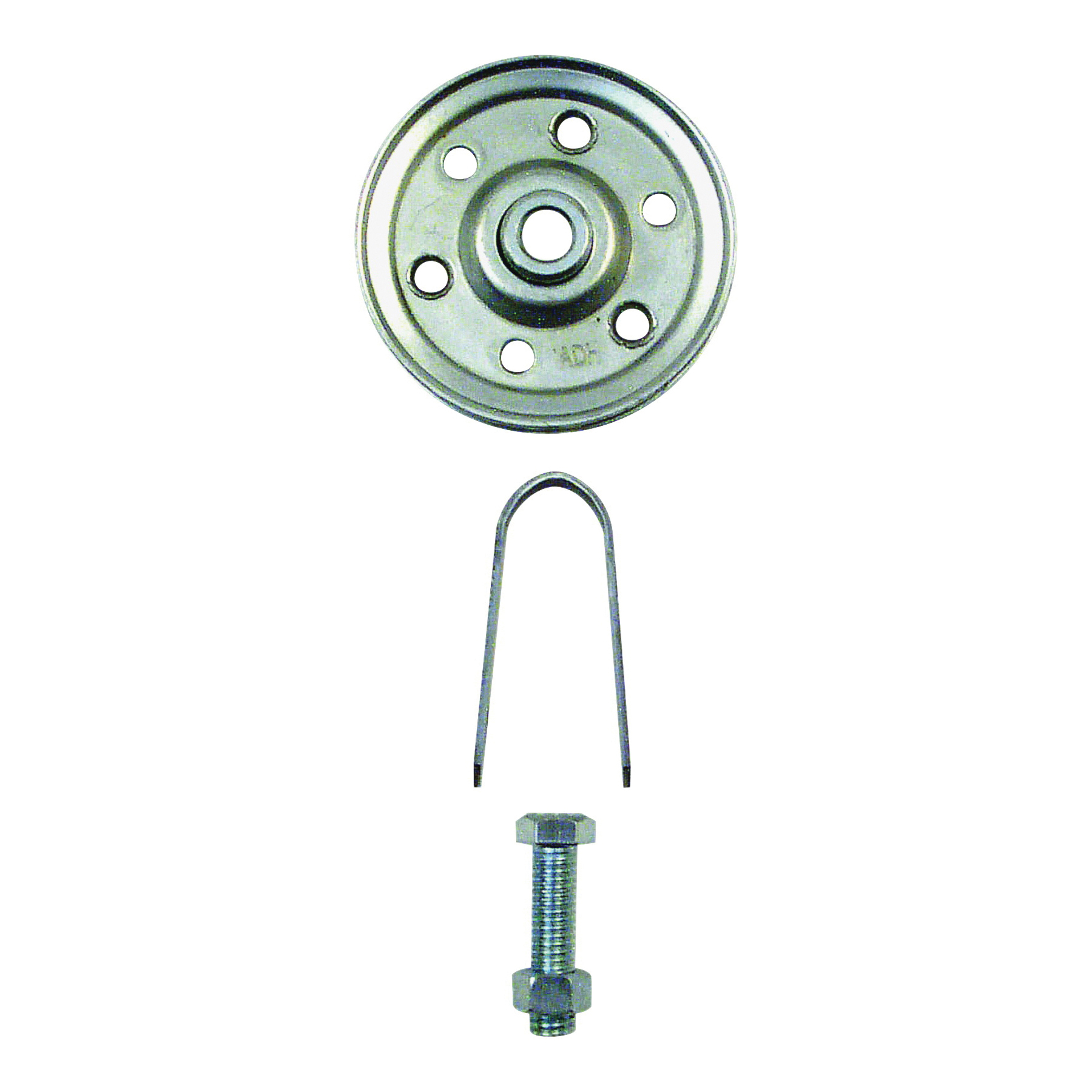 GD 52109 Pulley with Strap and Axle Bolt, 3 in Dia, 5/16 in Dia Bore, Steel