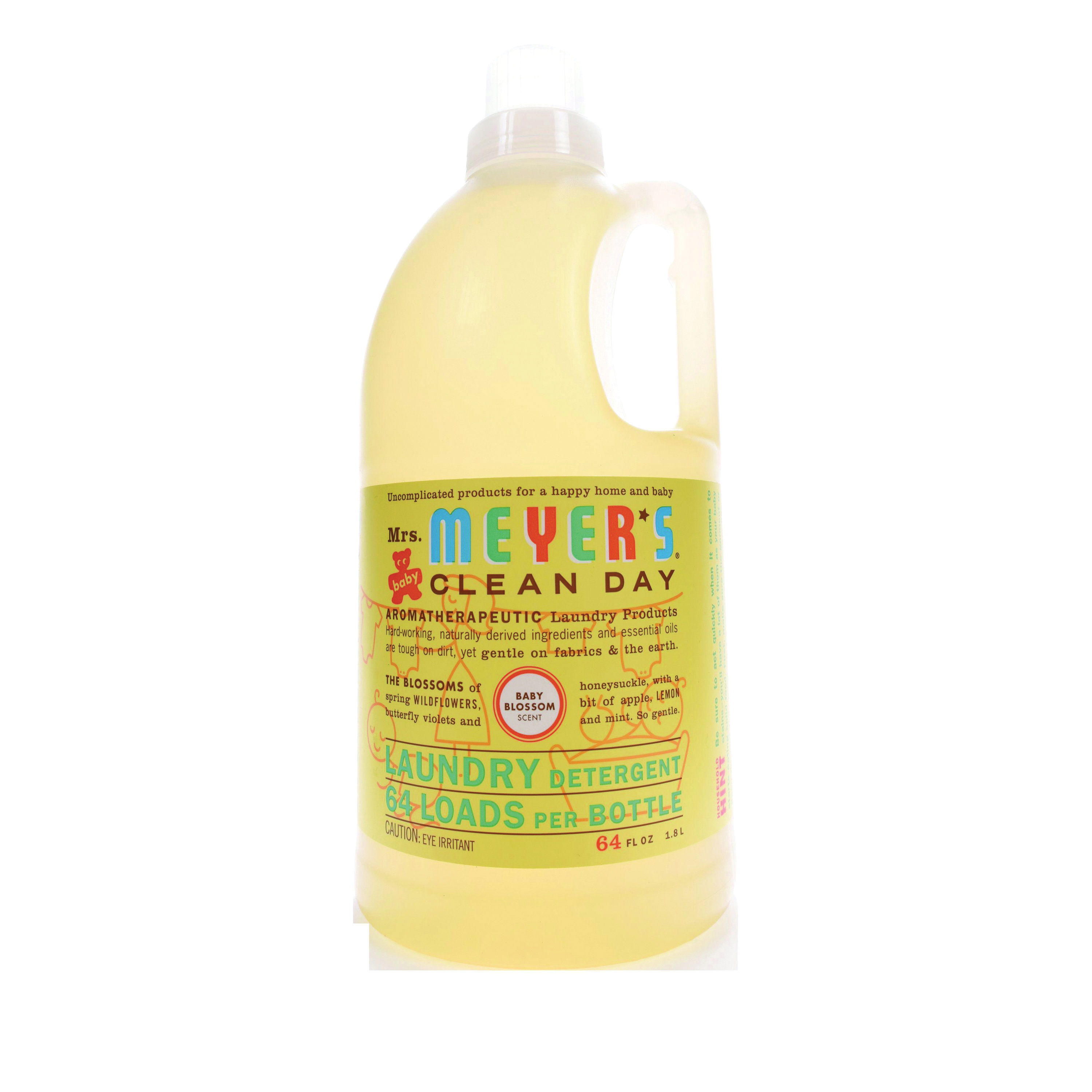 Clean Day 17511 Laundry Detergent, 64 oz Bottle, Liquid, Baby Blossom