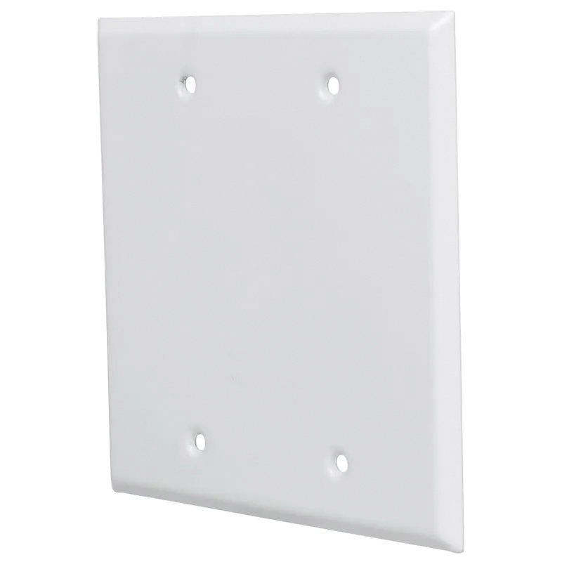 5175-1 Cover, 4-1/2 in L, 4-1/2 in W, 2-Gang, Aluminum, White, Powder-Coated