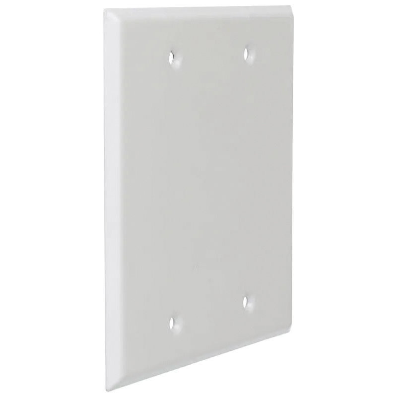 Bell Outdoor 5175-1 Cover, 4-1/2 in L, 4-1/2 in W, 2-Gang, Aluminum, White, Powder-Coated - 4