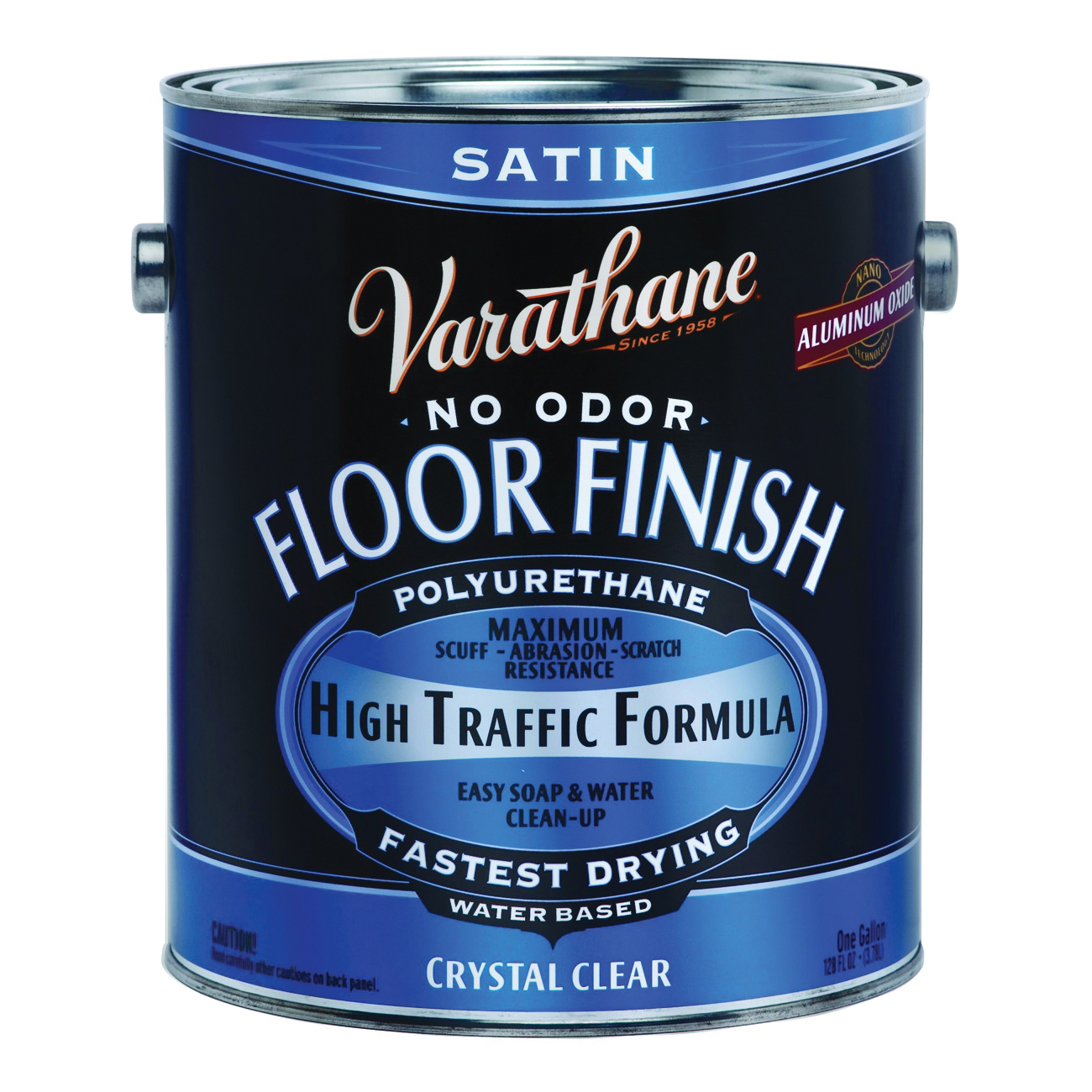 230231 Waterbased Polyurethane, Crystal Clear, Satin, Liquid, 1 gal, Can