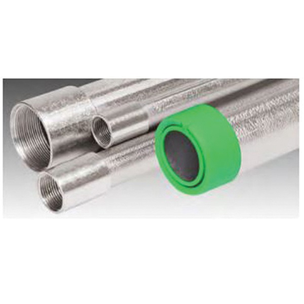 Allied Tube & Conduit 1/2IN IMC Conduit, 0.81 in OD, 1/2 in, 10 ft L, Steel, Galvanized