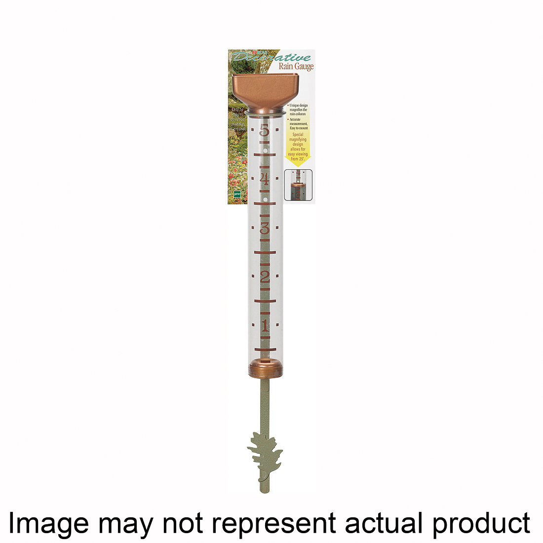 820-0582 Rain Gauge, 5 in, Aged Copper