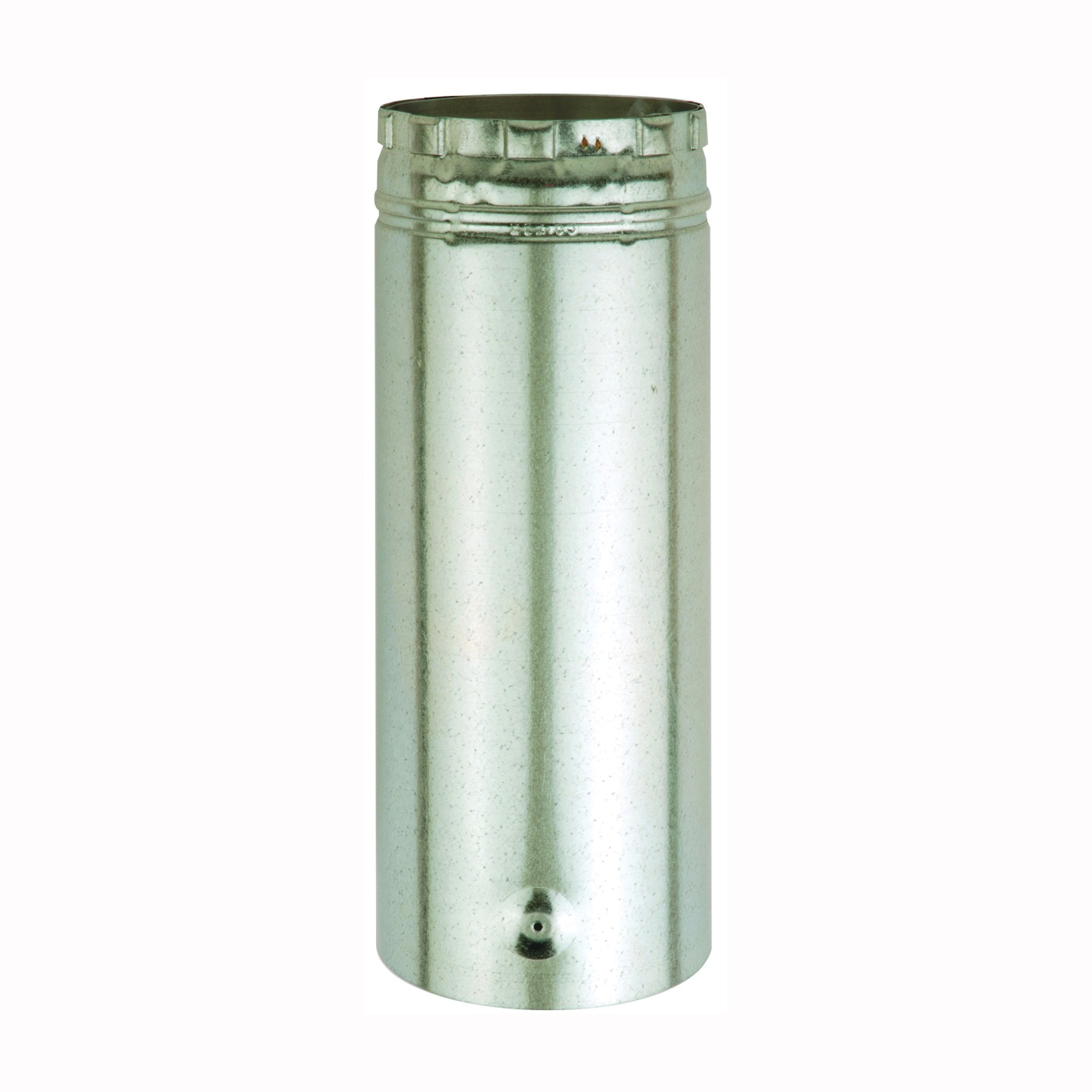 5E12A Type B Gas Vent Pipe, 5 in Dia, 12 in L, Galvanized Steel