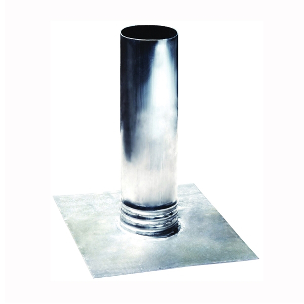0007-2 Lead Pipe Roof Flashing, For 2 in Dia Pipe, 10 in OAL, 8 in OAW, Silver