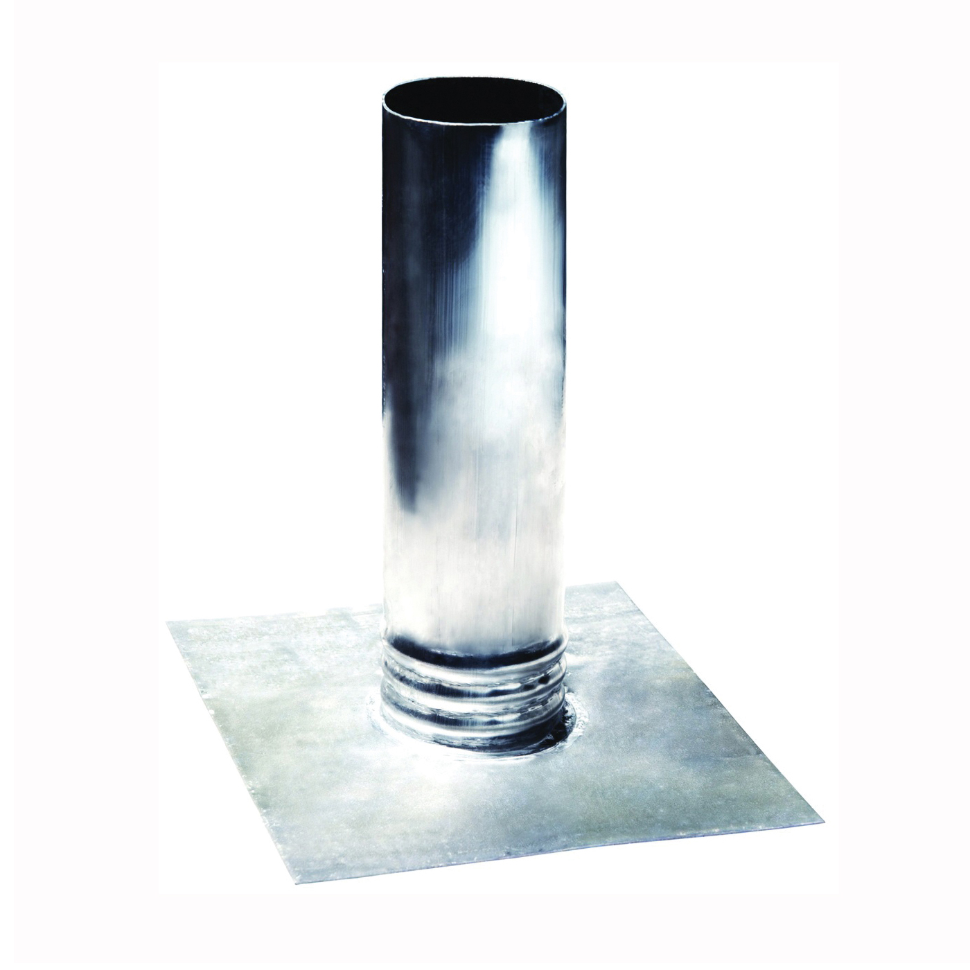 0007-4 Lead Pipe Roof Flashing, For 4 in Dia Pipe, 12 in OAL, 10 in OAW, Silver