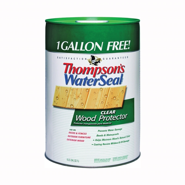 TH.021806-06 Waterproofing Stain, Wood Surface, Transparent, Liquid, Clear, 6 gal